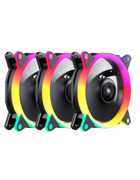 VENTILADOR 12CM GAMING ARGB    PACK 3 UNDS CANDY 30 PN: 51801 EAN: 6940533544951   