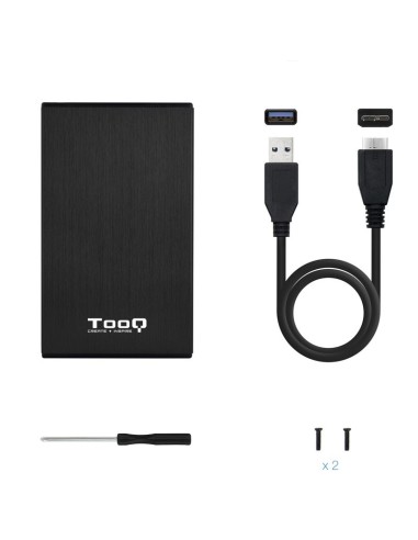 CAJA 2.5" USB 3.1 TOOQ   NEGRA TQE-2527B 9.5MM...