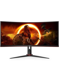 MONITOR   34" AOC LED CU34G2X  VA NEGRO Y ROJO PN:...