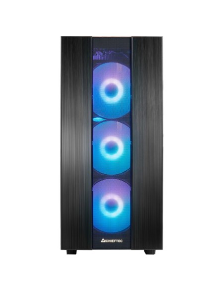 CAJA GAMING CHIEFTEC HUNTER 2  GS-02B-OP RGB USB TYPE C NEGRA PN: GS-02B-OP EAN: 753263078476    