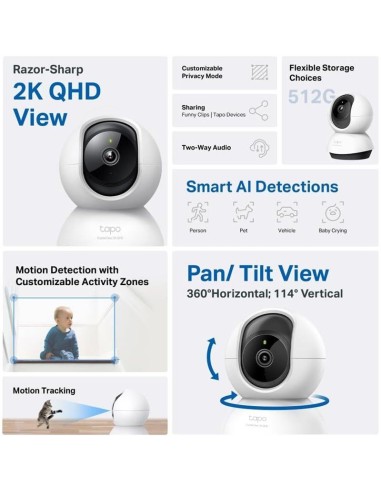 CAMARA SEGURI. WIFI TAPO C220  TP-LINK 2K QHD...