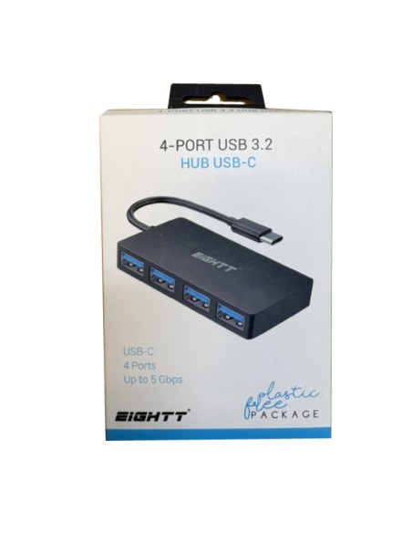 HUB 4 PTOS 4 X USB 3.2 EIGHTT PN: EC4USB-C EAN: 8425402168813   
