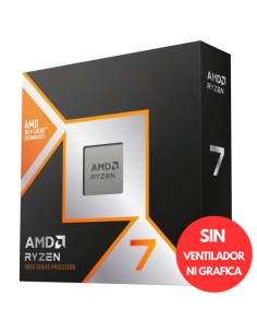 AMD S-AM5 RYZEN 7 9800X3D BOX  4.7 GHZ  SIN VENTILADOR...