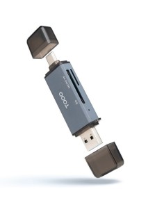 LECTOR EXT. TOOQ TQR-3001G     USB TYPE C / USB TYPE A...