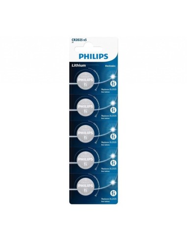 PILAS BOTON 3V 5 UNDS PHILIPS  CR2025 PN:...