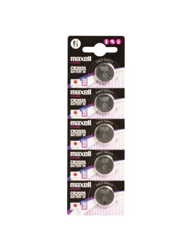 PILAS BOTON 3V 5 UNDS MAXELL   CR2025 PN:...