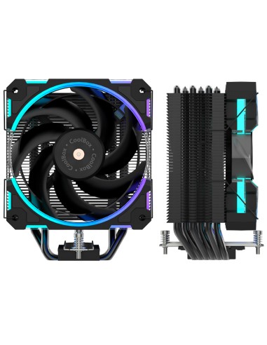 VENTILADOR COOLBOX H6 RING     ARGB NEGRO PN:...